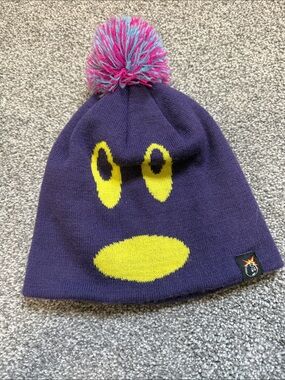The Hundreds Purple Pom Beanie